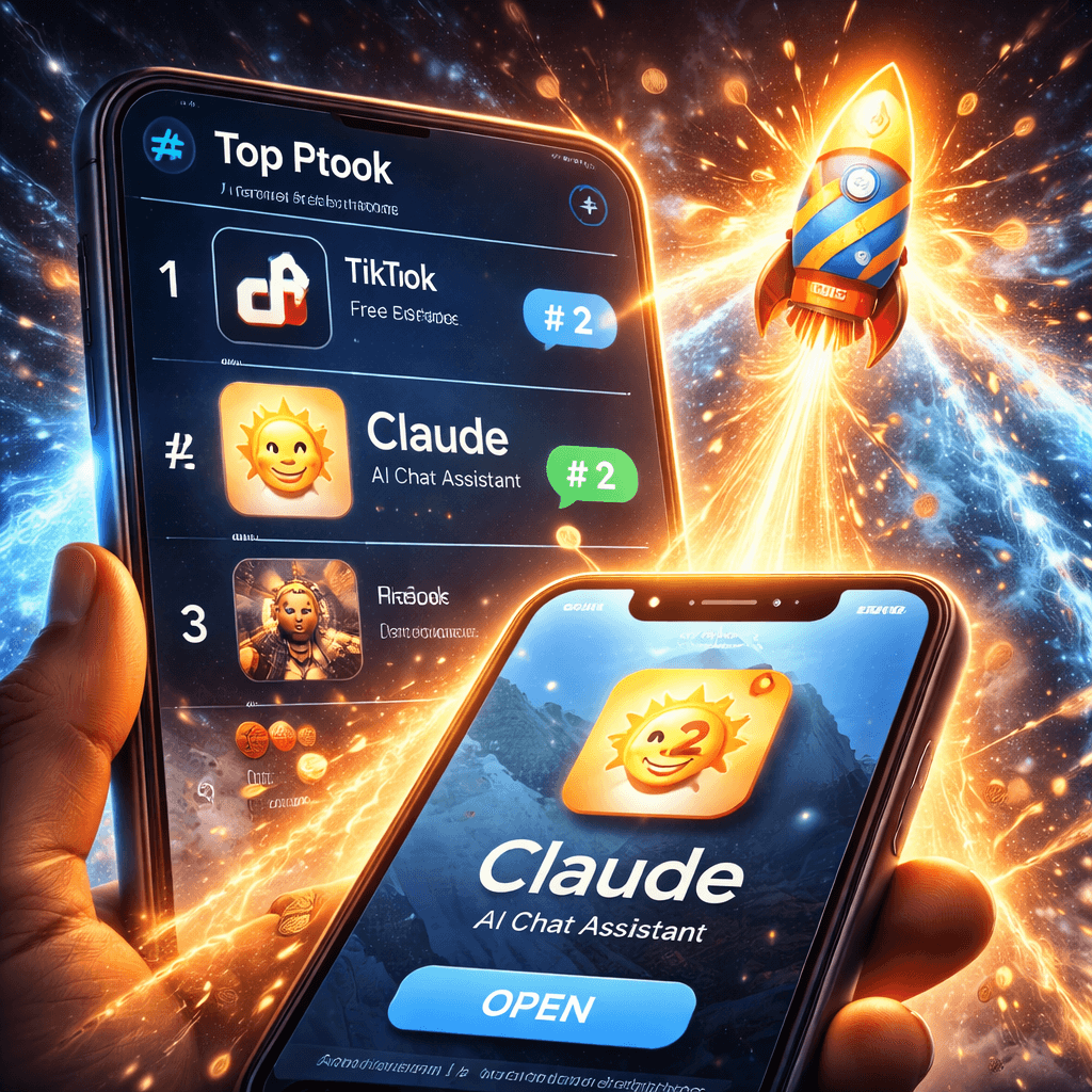 Anthropic's AI Chatbot Claude Surges to No. 2 on Apple's Top Free Apps List