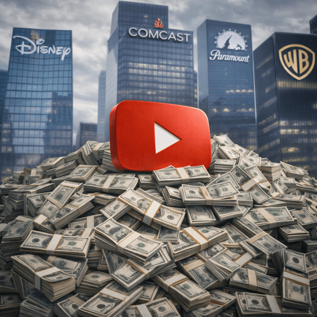YouTube's Ad Revenue Surpasses Major Media Conglomerates