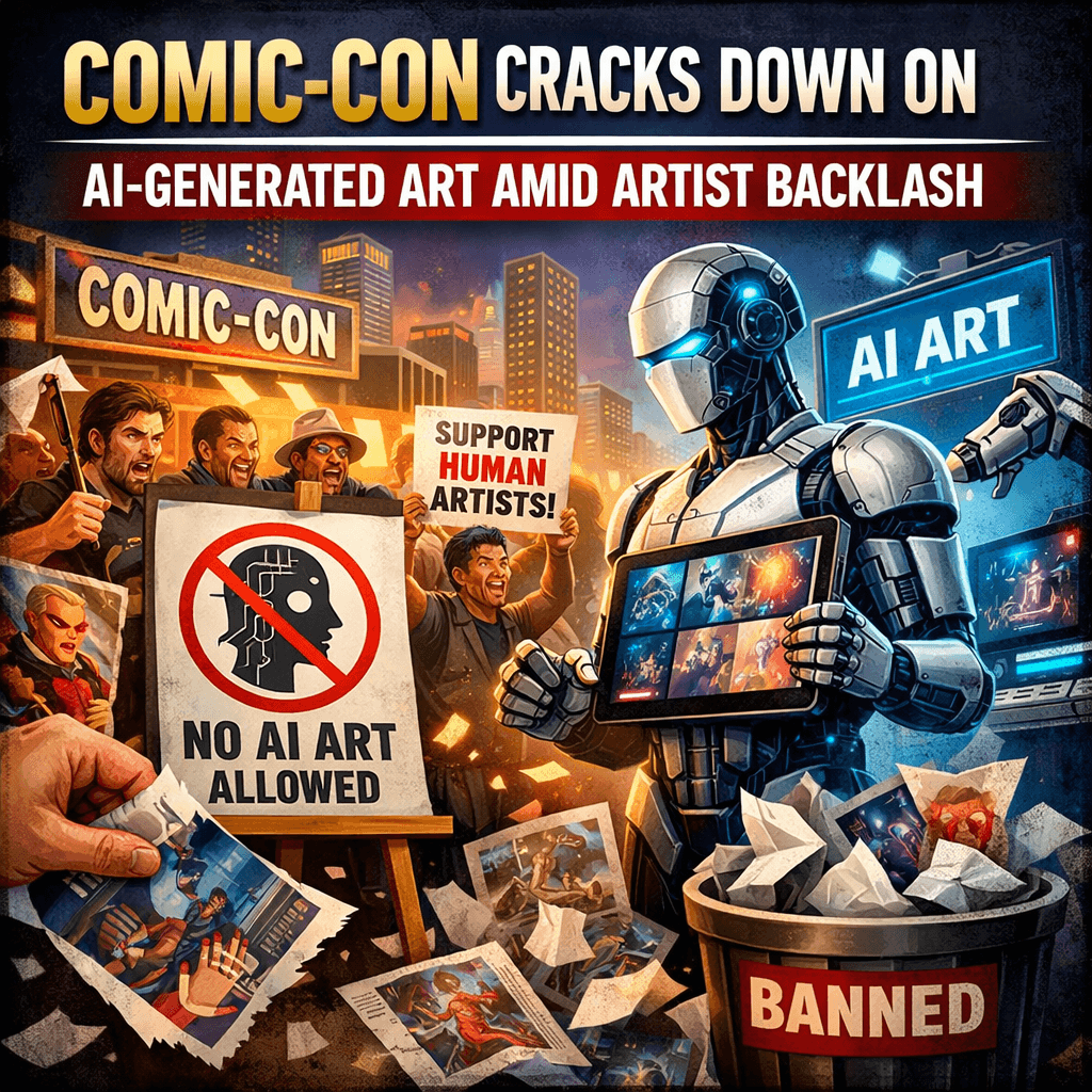 Comic-Con Cracks Down on AI-Generated Art Amid Artist Backlash