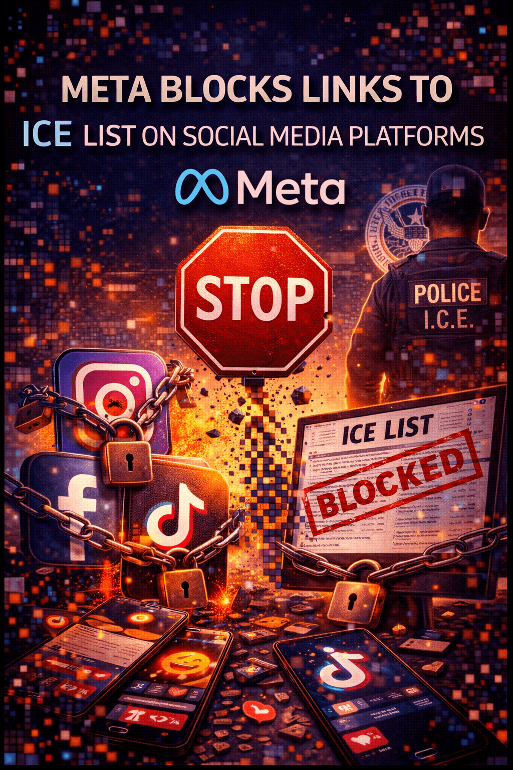 Meta Blocks Links to ICE List on Social Media Platforms