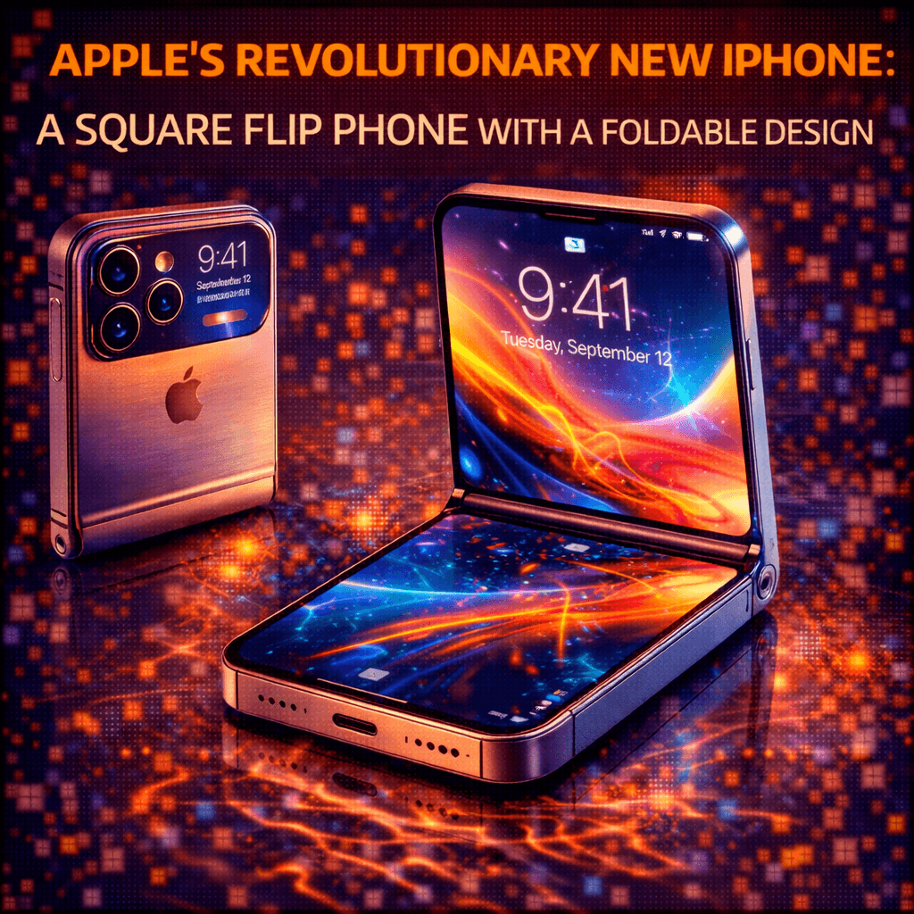 Apple's Revolutionary New iPhone: A Square Flip Phone with a Foldable Design