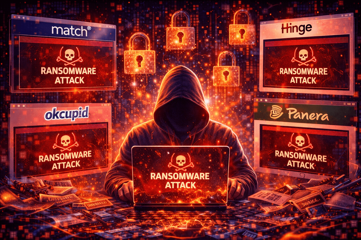 Ransomware Attack Hits Multiple Companies: Match, Hinge, OkCupid, and Panera Bread