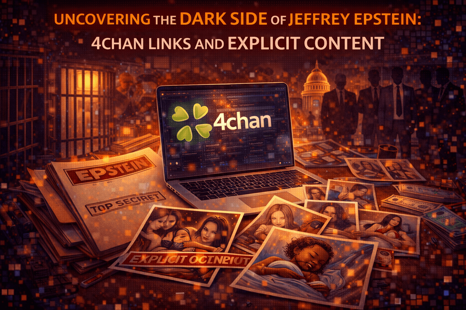 Uncovering the Dark Side of Jeffrey Epstein: 4Chan Links and Explicit Content