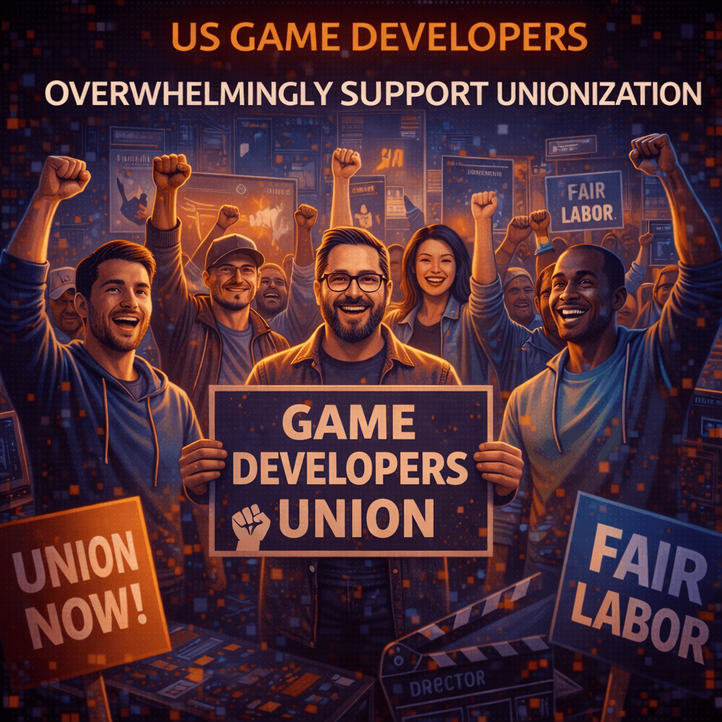 US Game Developers Overwhelmingly Support Unionization