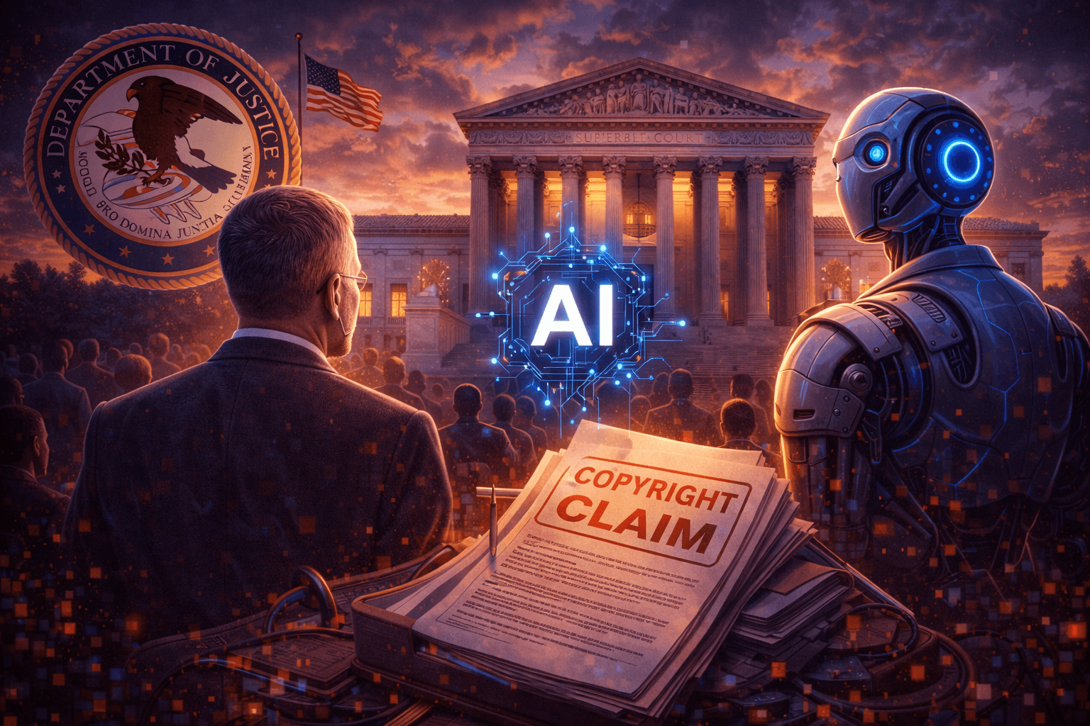DOJ Urges Supreme Court to Reject A.I. Copyright Claim