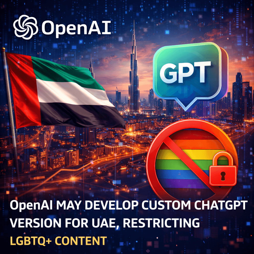 OpenAI May Develop Custom ChatGPT Version for UAE, Restricting LGBTQ+ Content