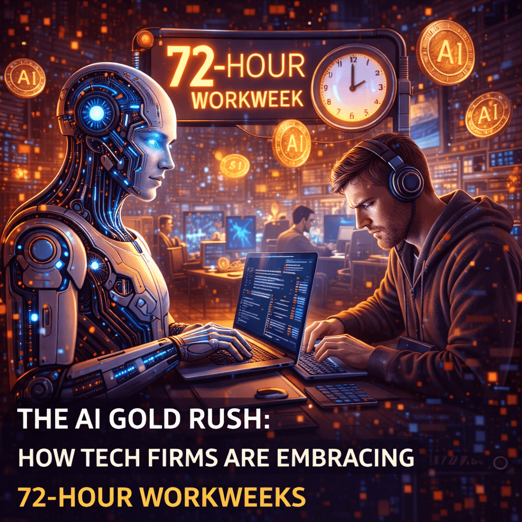 The AI Gold Rush: How Tech Firms Are Embracing 72-Hour Workweeks