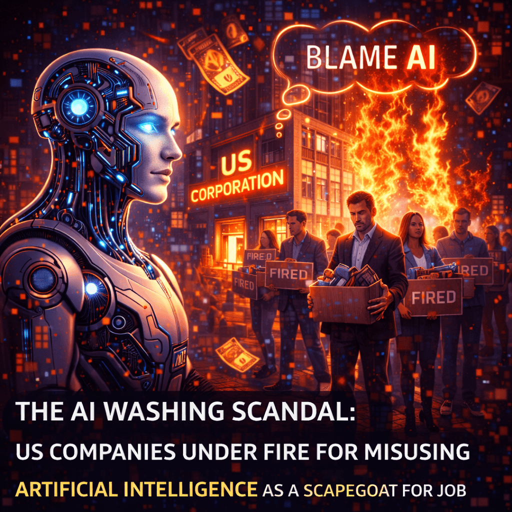 The AI Washing Scandal: US Companies Under Fire for Misusing Artificial Intelligence as a Scapegoat for Job Losses