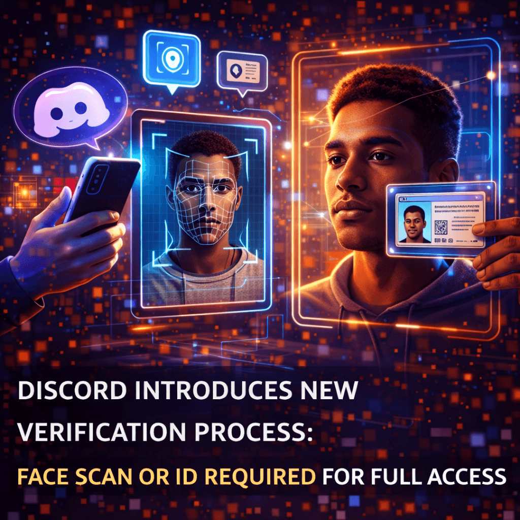 Discord Introduces New Verification Process: Face Scan or ID Required for Full Access