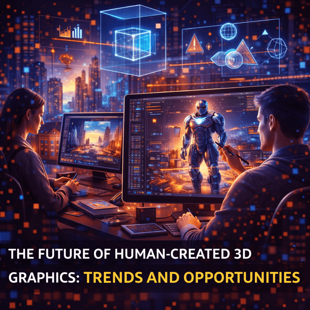 The Future of Human-Created 3D Graphics: Trends and Opportunities