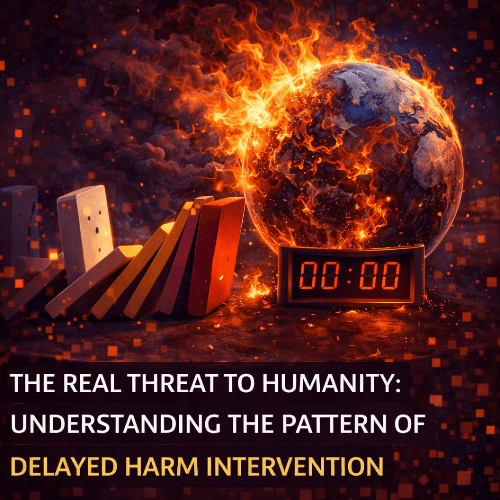 The Real Threat to Humanity: Understanding the Pattern of Delayed Harm Intervention