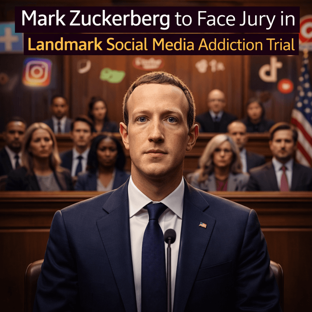 Mark Zuckerberg to Face Jury in Landmark Social Media Addiction Trial