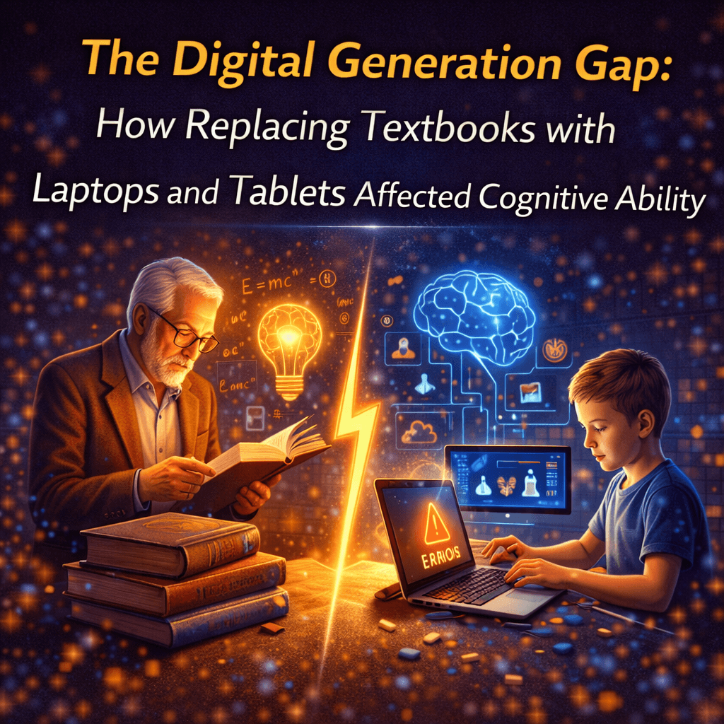 The Digital Generation Gap: How Replacing Textbooks with Laptops and Tablets Affected Cognitive Ability