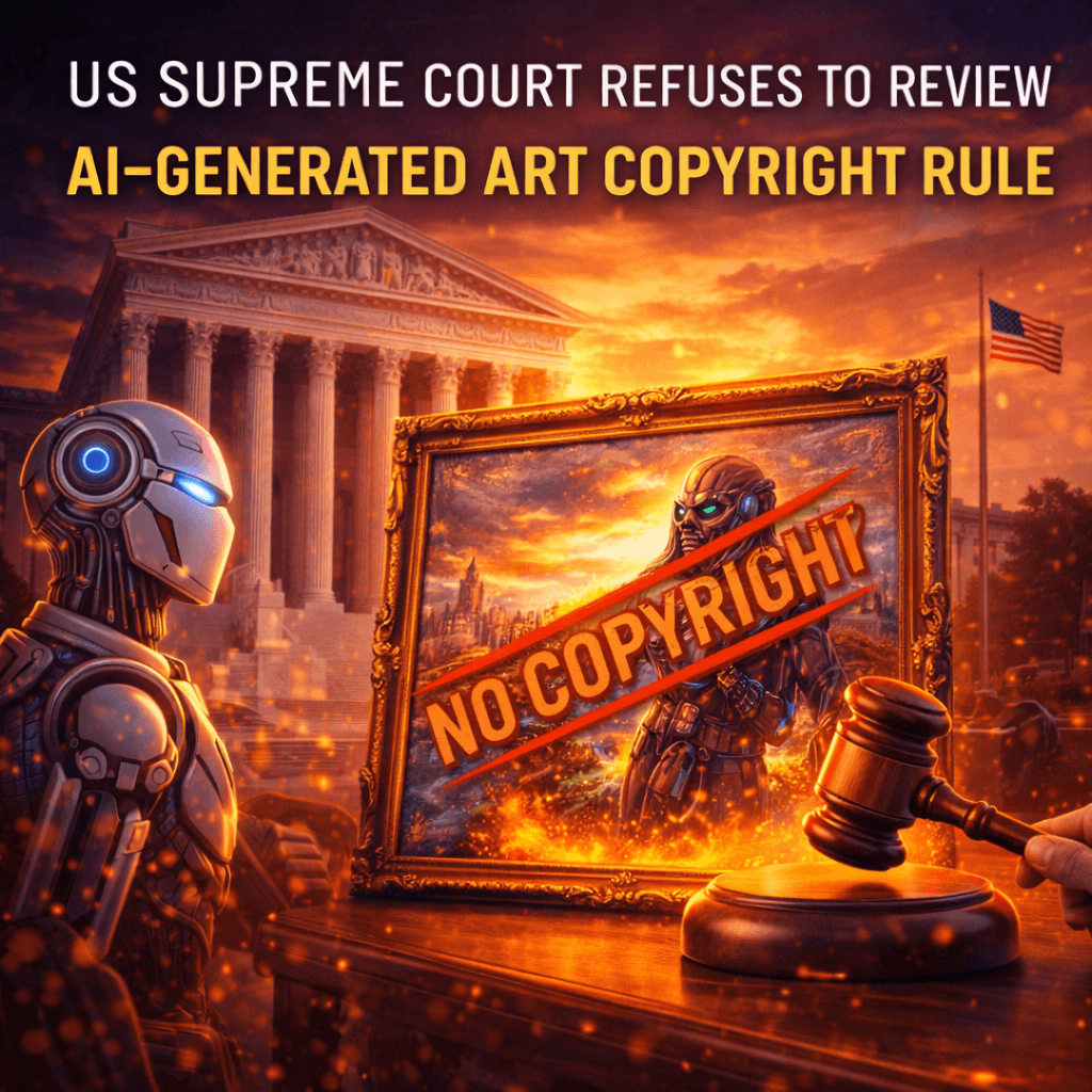 US Supreme Court Refuses to Review AI-Generated Art Copyright Rule