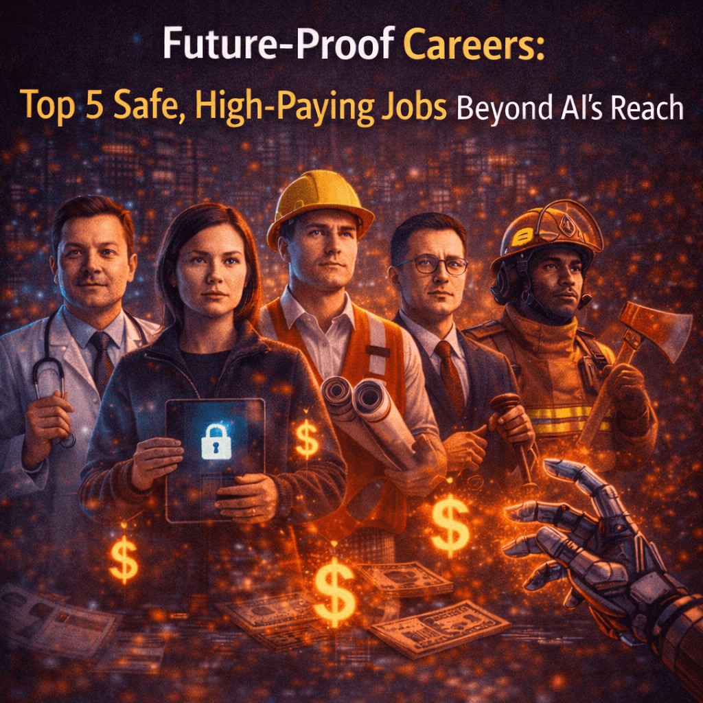 Future-Proof Careers: Top 5 Safe, High-Paying Jobs Beyond AI's Reach
