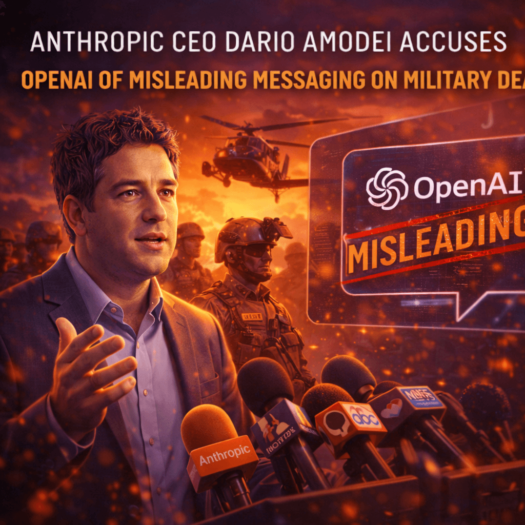 Anthropic CEO Dario Amodei Accuses OpenAI of Misleading Messaging on Military Deal