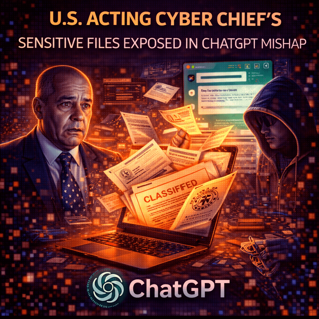U.S. Acting Cyber Chief's Sensitive Files Exposed in ChatGPT Mishap