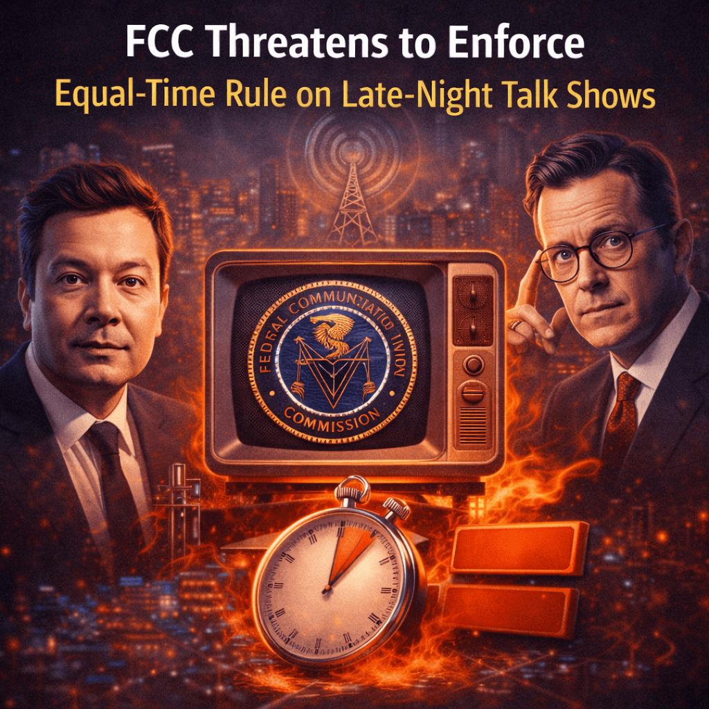 FCC Threatens to Enforce Equal-Time Rule on Late-Night Talk Shows