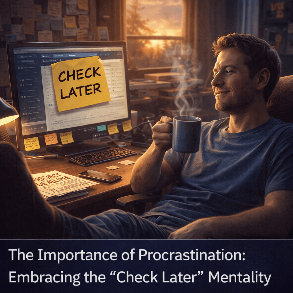The Importance of Procrastination: Embracing the 'Check Later' Mentality
