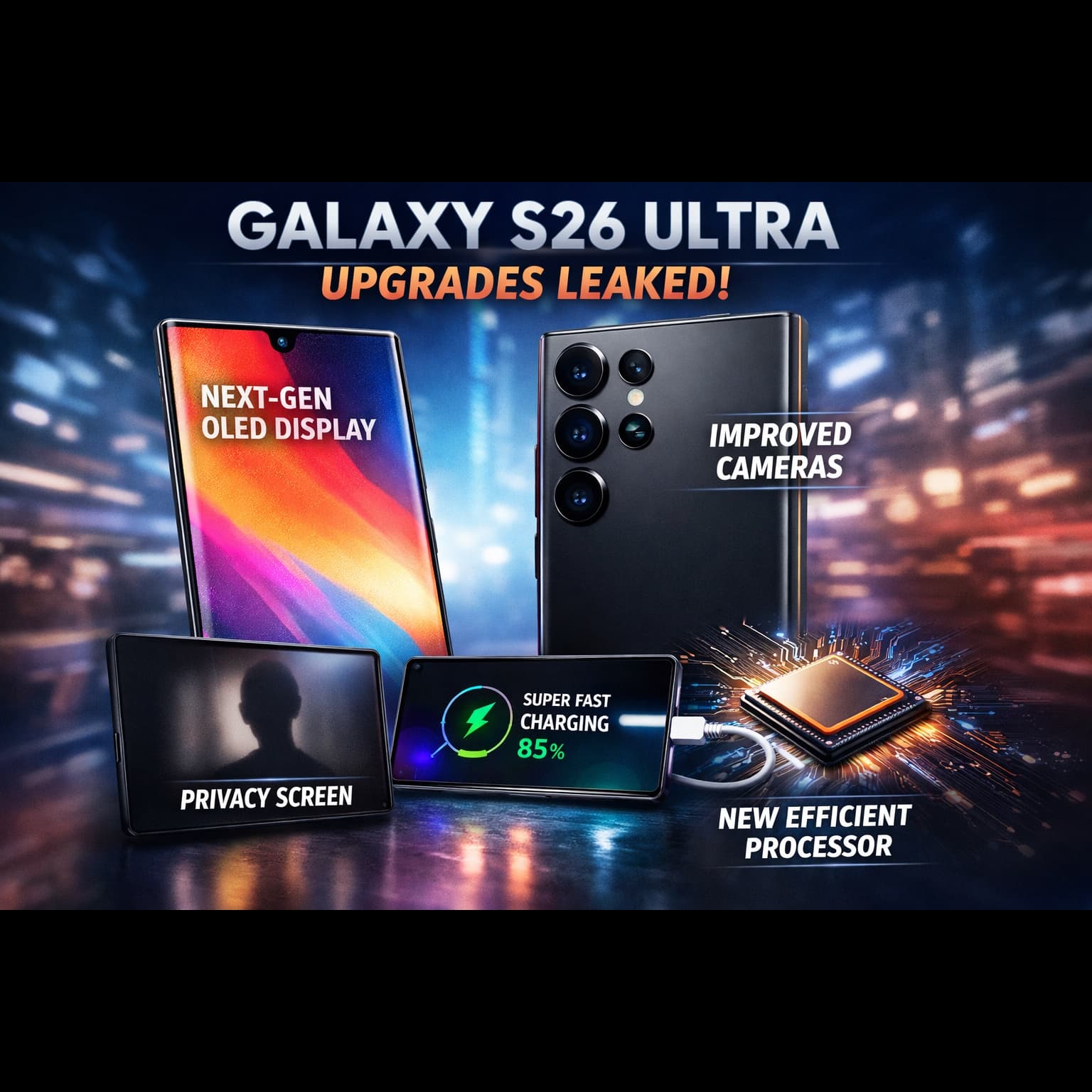 Galaxy S26 Ultra Upgrades Leaked: What to Expect from Samsung’s Next Flagship