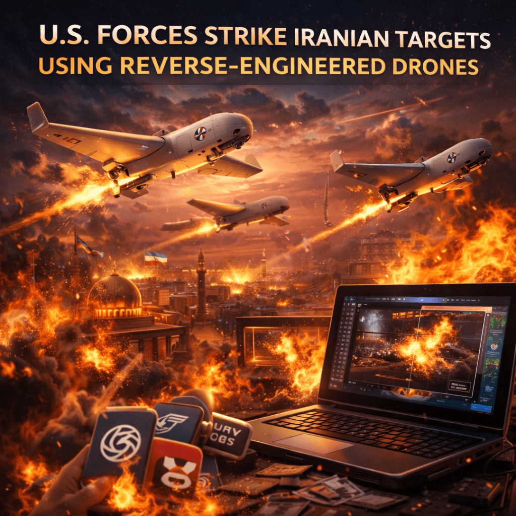 US Forces Strike Iranian Targets Using Reverse-Engineered Drones