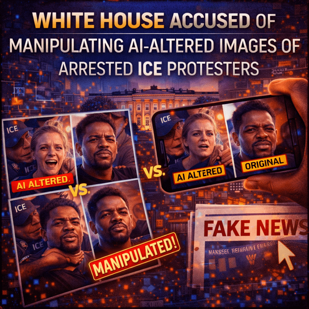 White House Accused of Manipulating AI-Altered Images of Arrested ICE Protesters