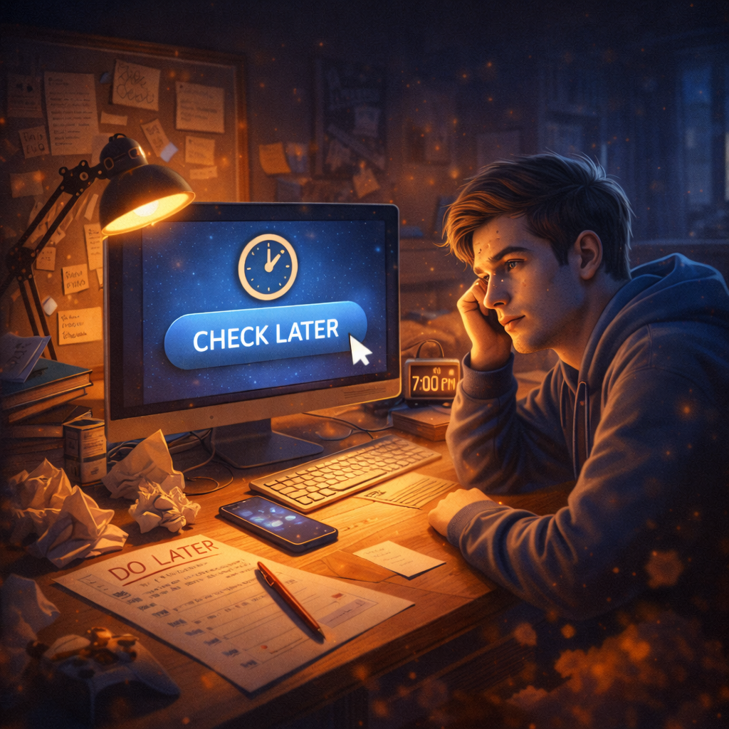 The Art of Procrastination: Mastering the Check Later Technique
