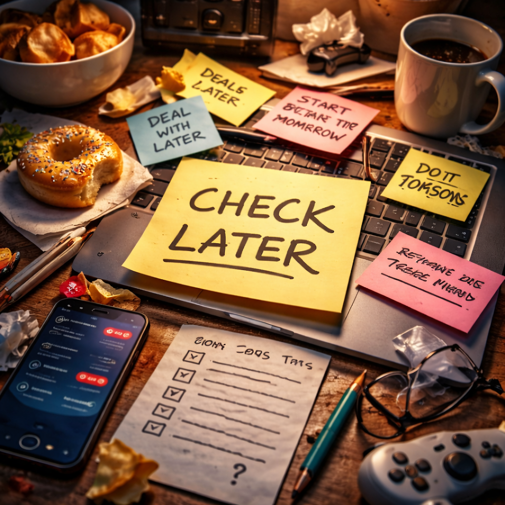 The Art of Procrastination: A Deep Dive into the Concept of 'Check Later'