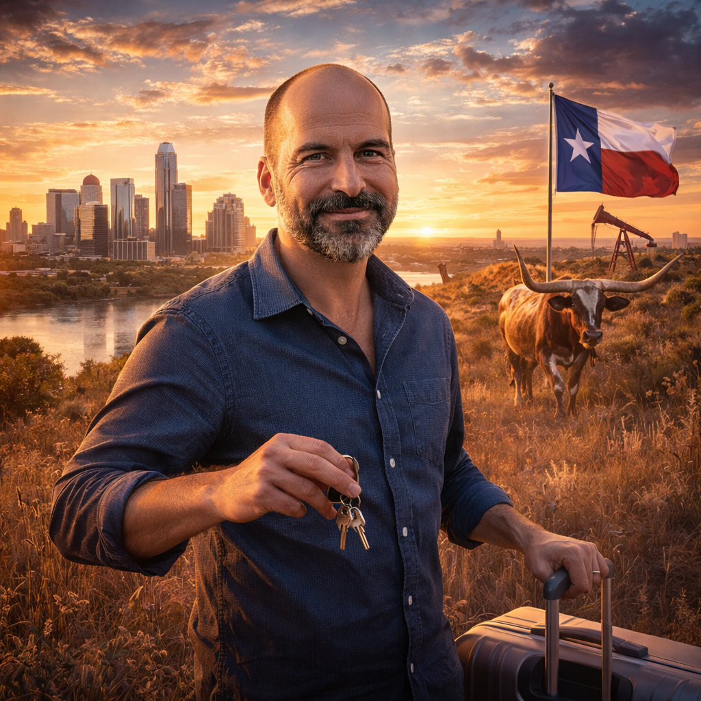 Uber Founder Relocates to Texas Amid Looming Billionaire Tax