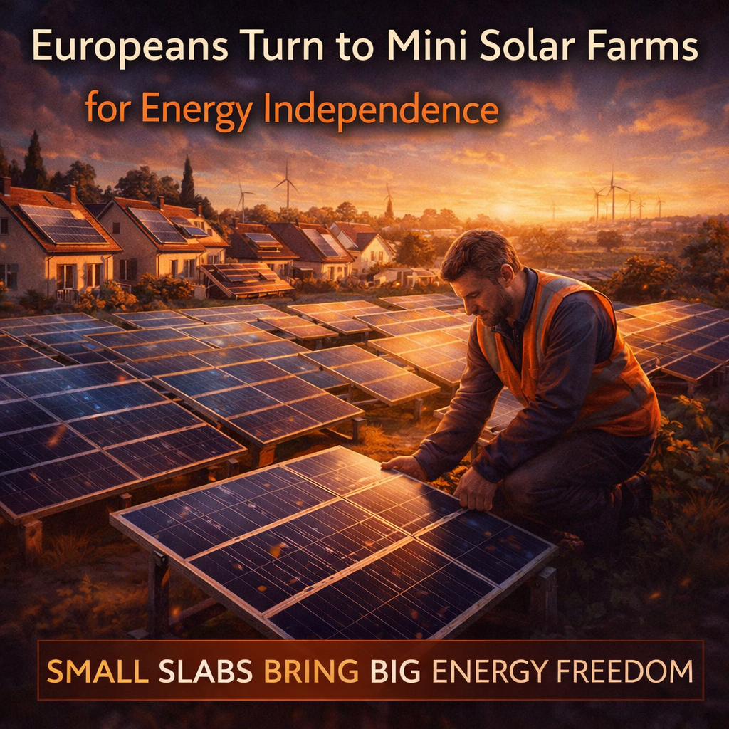 Europeans Turn to Mini Solar Farms for Energy Independence