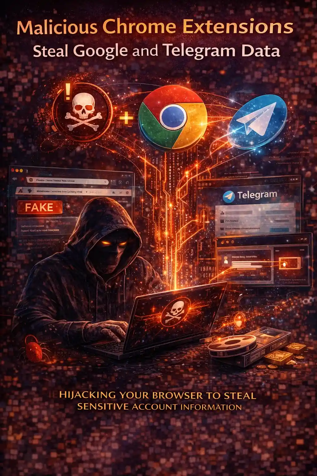 Malicious Chrome Extensions Steal Google and Telegram Data
