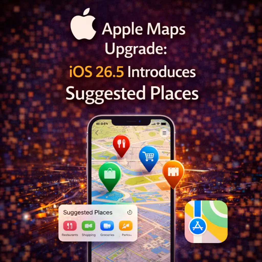 Apple Maps Upgrade: iOS 26.5 Introduces Suggested Places