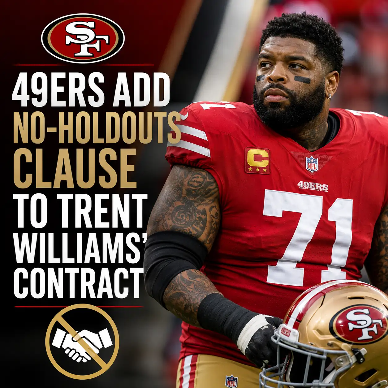 49ers Add No-Holdouts Clause to Trent Williams' Contract