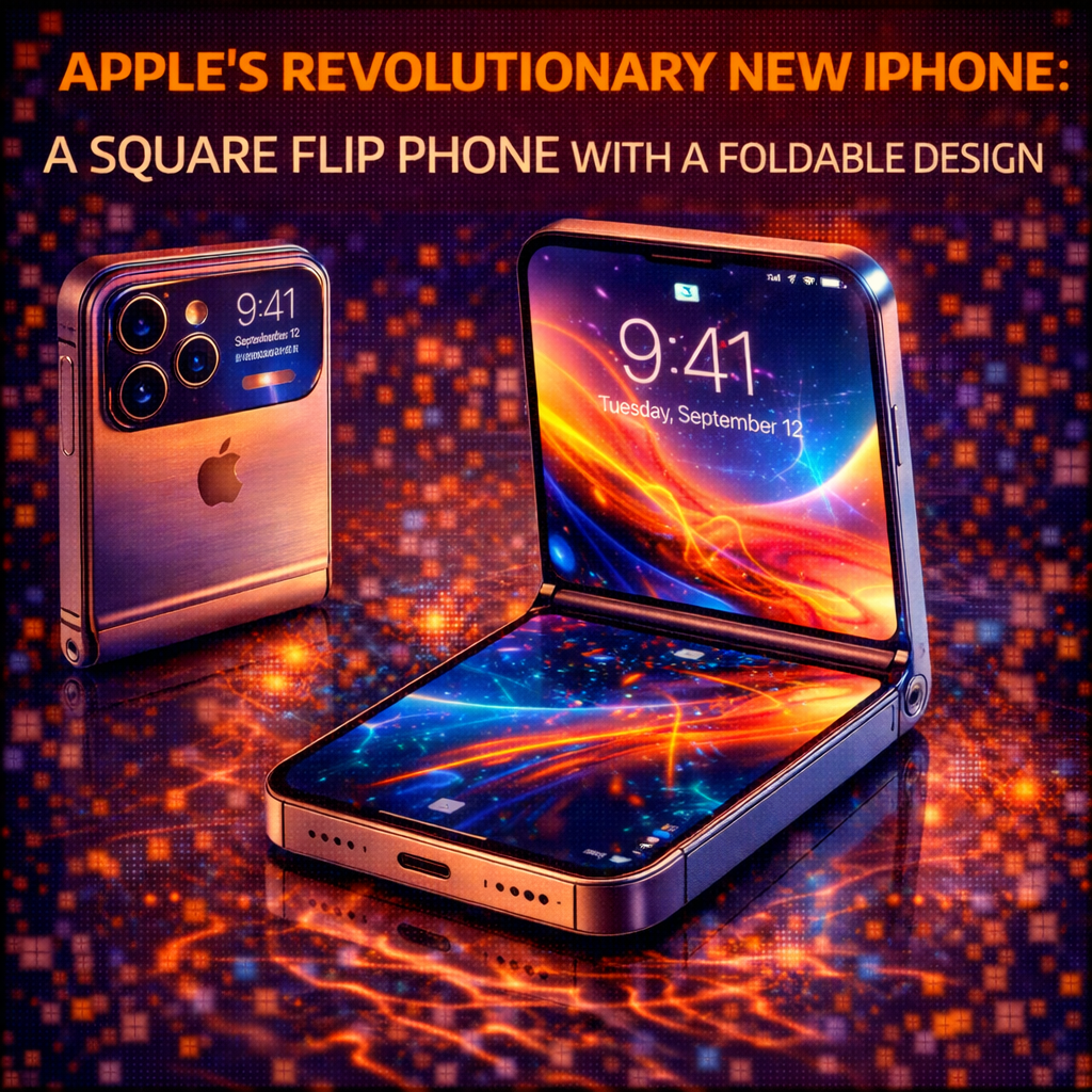 Apple's Revolutionary New iPhone: A Square Flip Phone with a Foldable Design