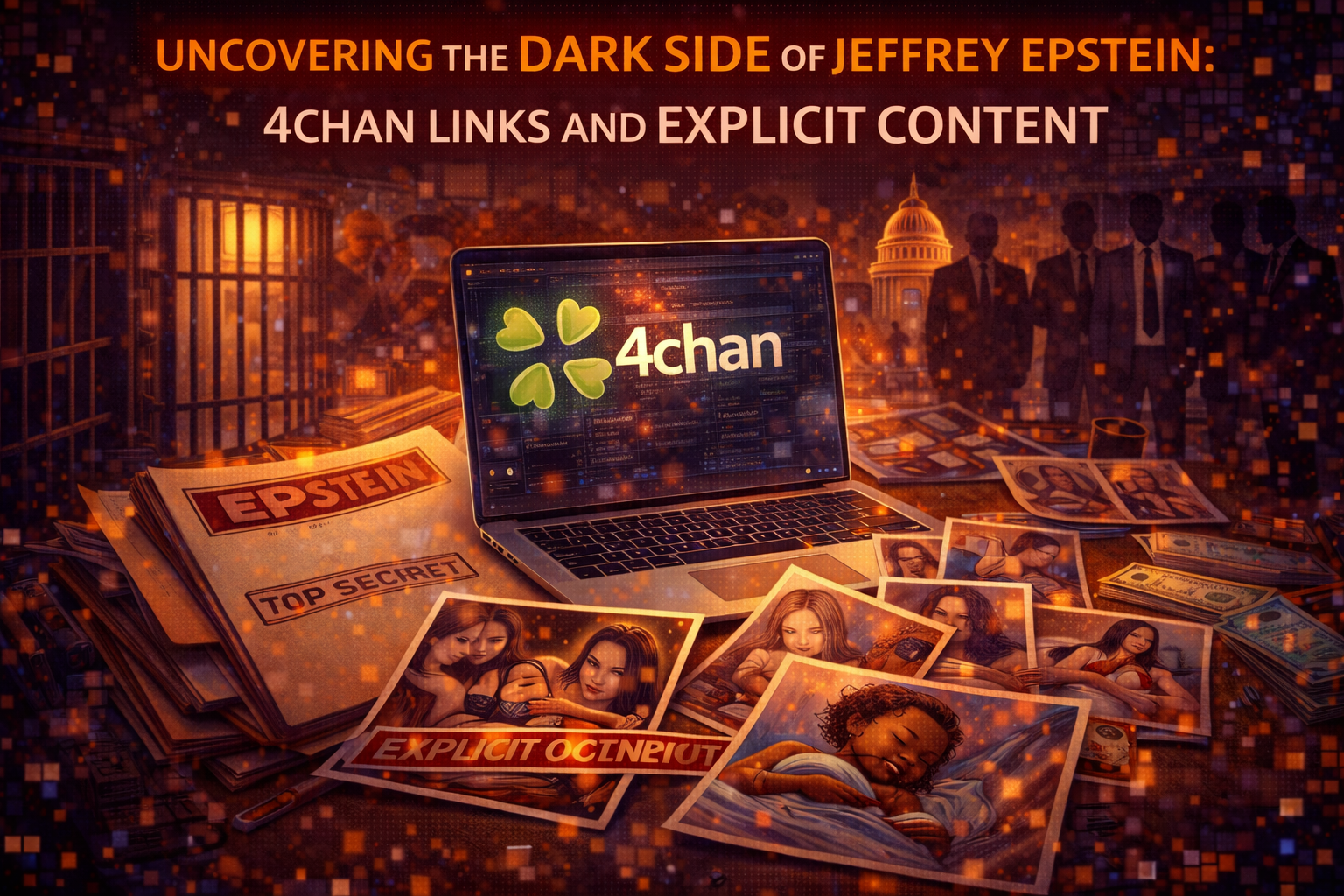 Uncovering the Dark Side of Jeffrey Epstein: 4Chan Links and Explicit Content