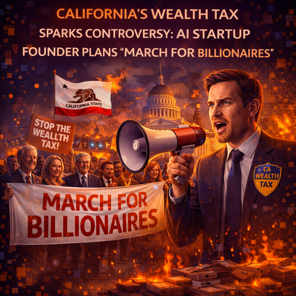 California's Wealth Tax Sparks Controversy: AI Startup Founder Plans 'March for Billionaires'