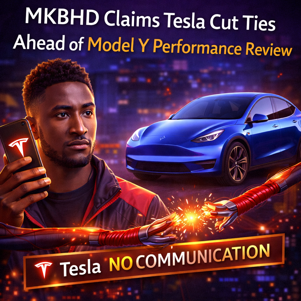 MKBHD Claims Tesla Cut Ties Ahead of Model Y Performance Review