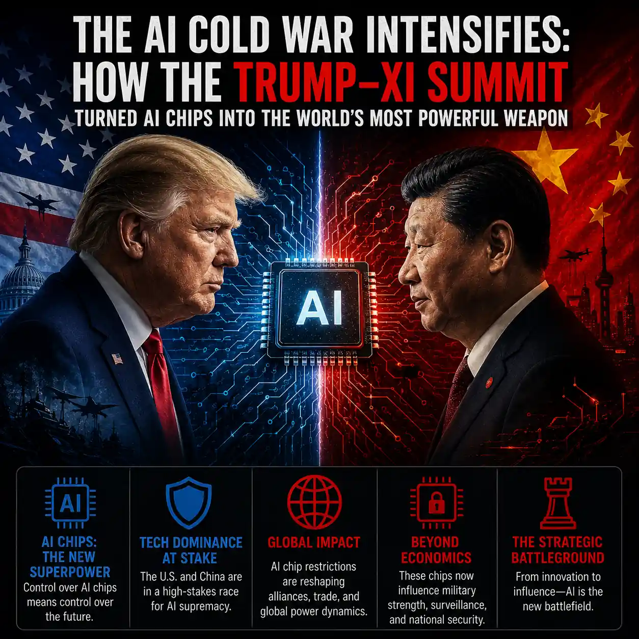 The AI Cold War Intensifies: How the Trump–Xi Summit Turned AI Chips Into the World’s Most Powerful Weapon