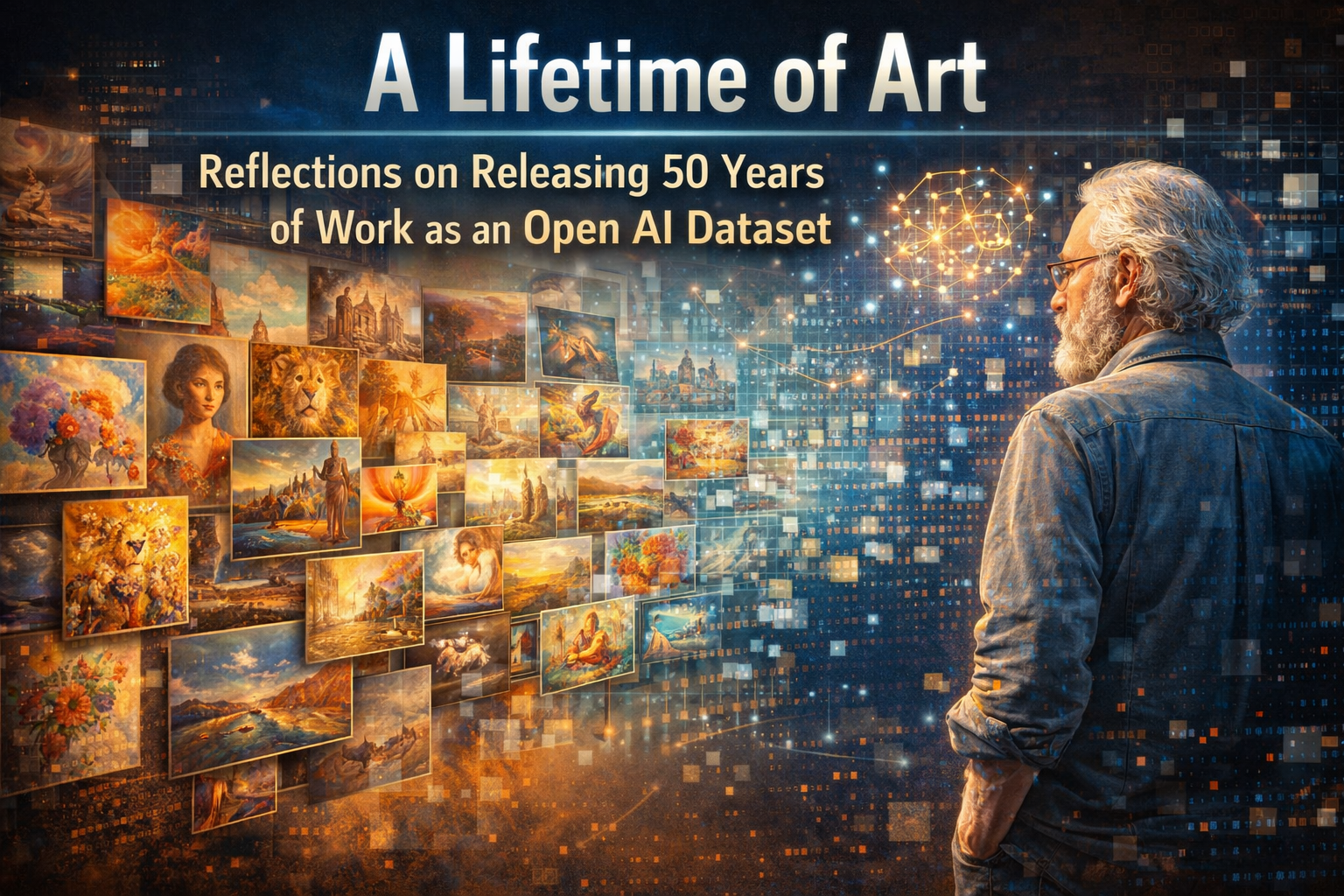 A Lifetime of Art: Reflections on Releasing 50 Years of Work as an Open AI Dataset