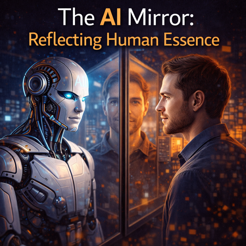 The AI Mirror: Reflecting Human Essence