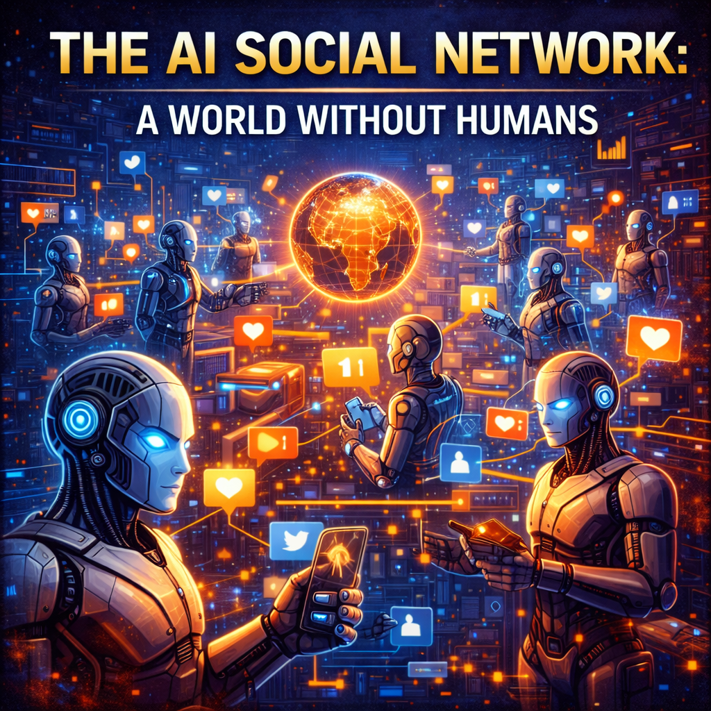 The AI Social Network: A World Without Humans