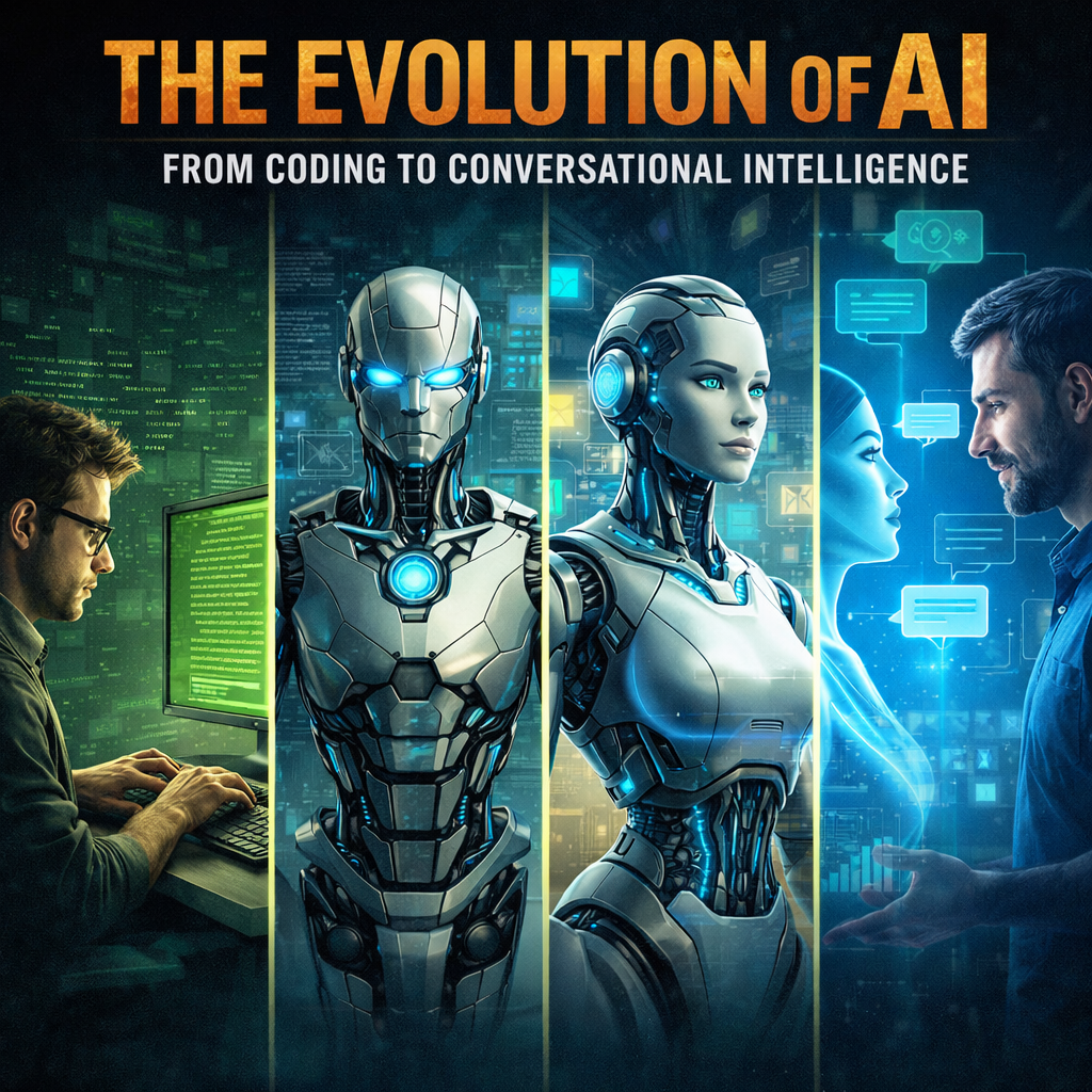 The Evolution of AI: From Coding to Conversational Intelligence