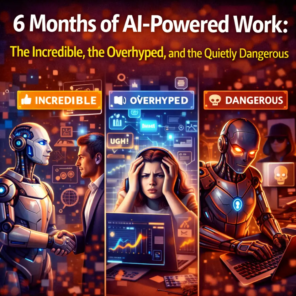 6 Months of AI-Powered Work: The Incredible, the Overhyped, and the Quietly Dangerous