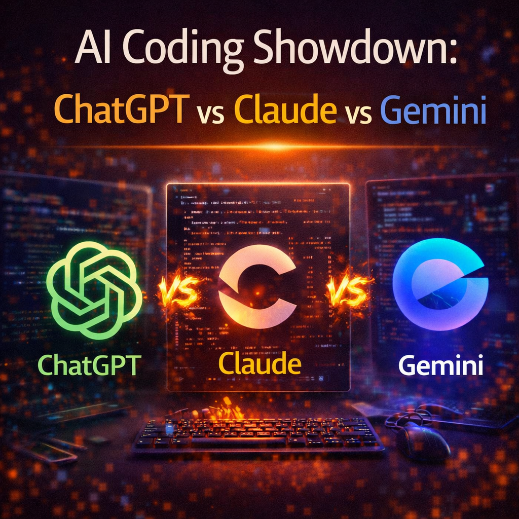 AI Coding Showdown: ChatGPT vs Claude vs Gemini