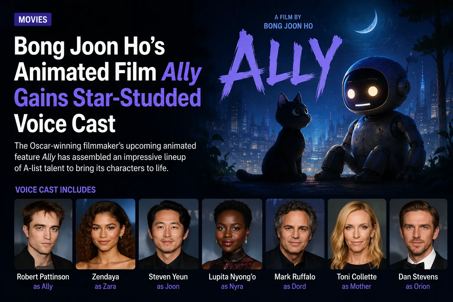 Bong Joon Ho's Animated Film Ally Gains Star-Studded Voice Cast