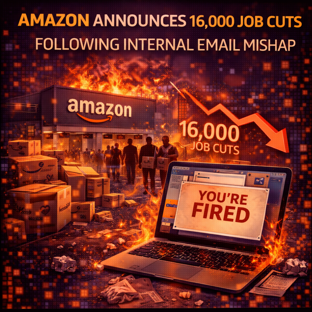 Amazon Announces 16,000 Job Cuts Following Internal Email Mishap