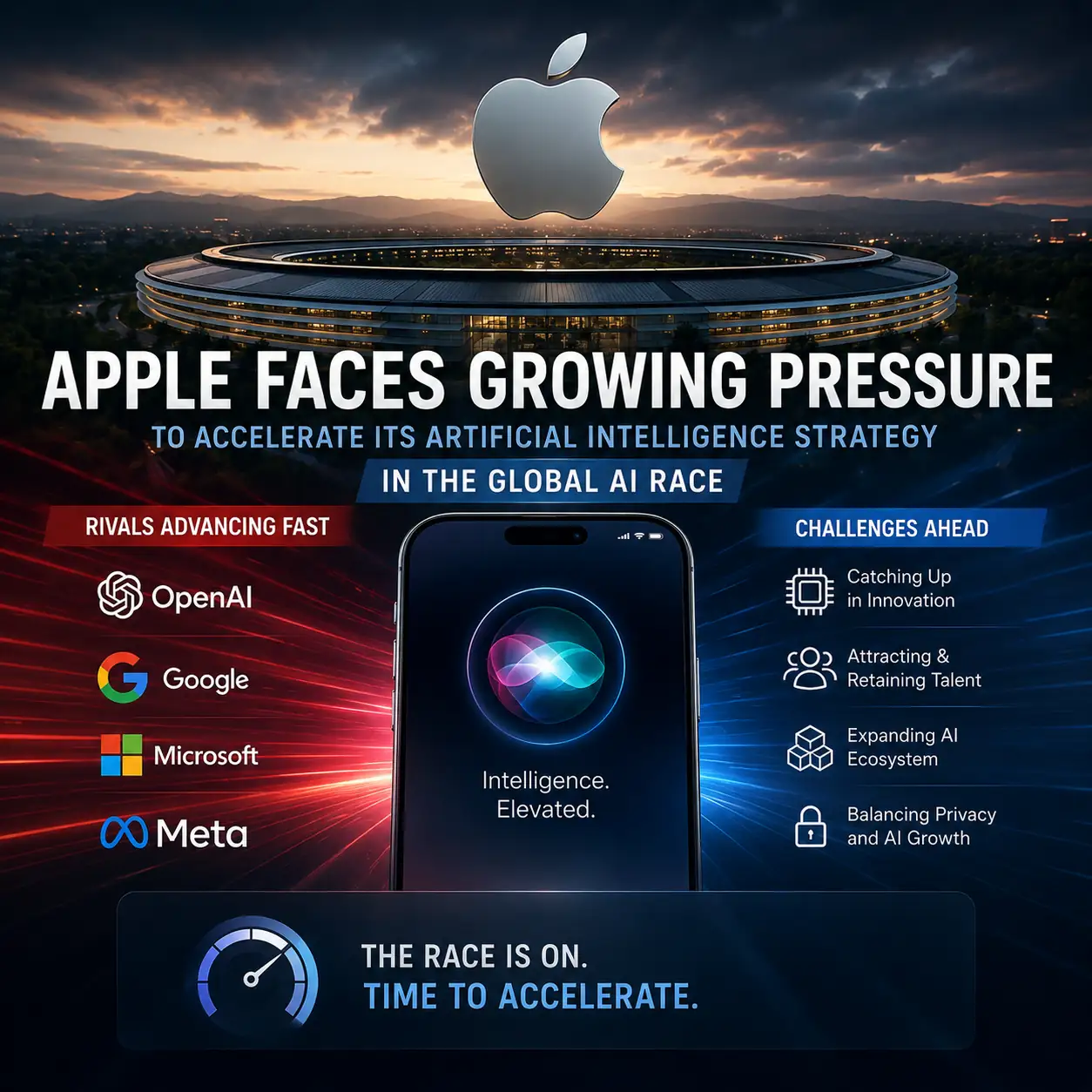 Apple Faces Growing Pressure to Accelerate Its Artificial Intelligence Strategy in the Global AI Race