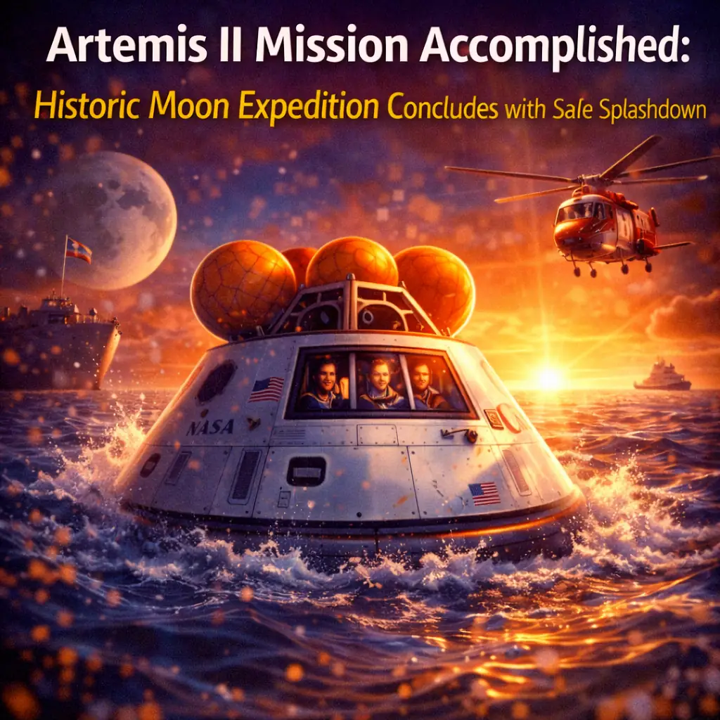 Artemis II Mission Accomplished: Historic Moon Expedition Concludes with Safe Splashdown
