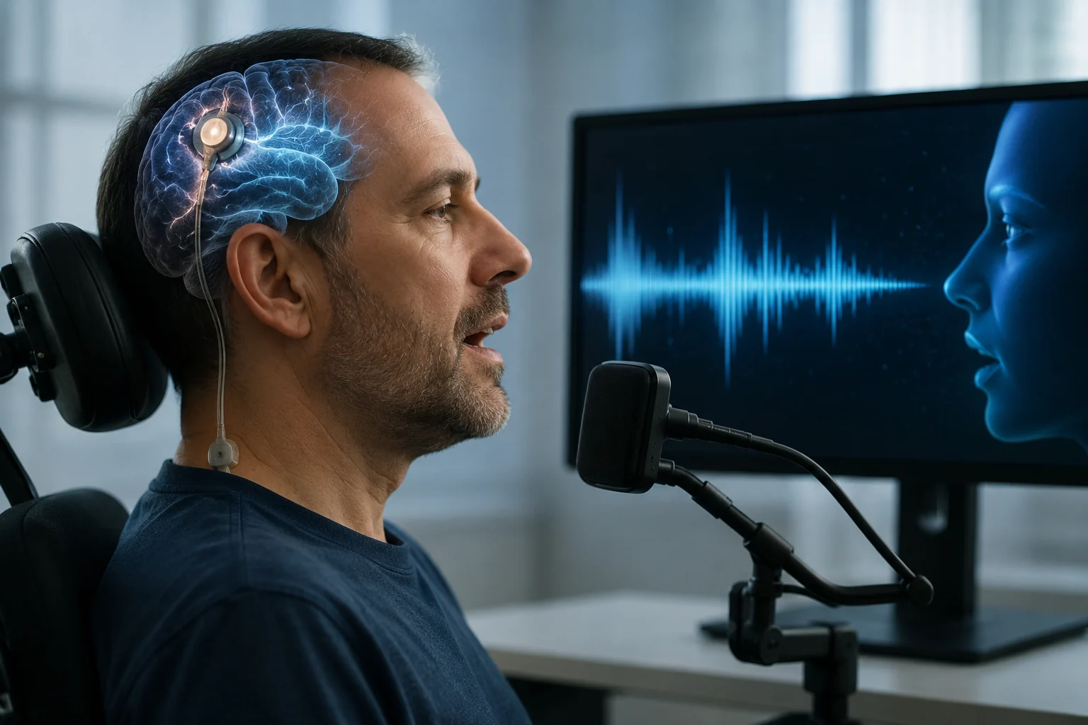 Brain Implant Restores Voice to Paralyzed Man