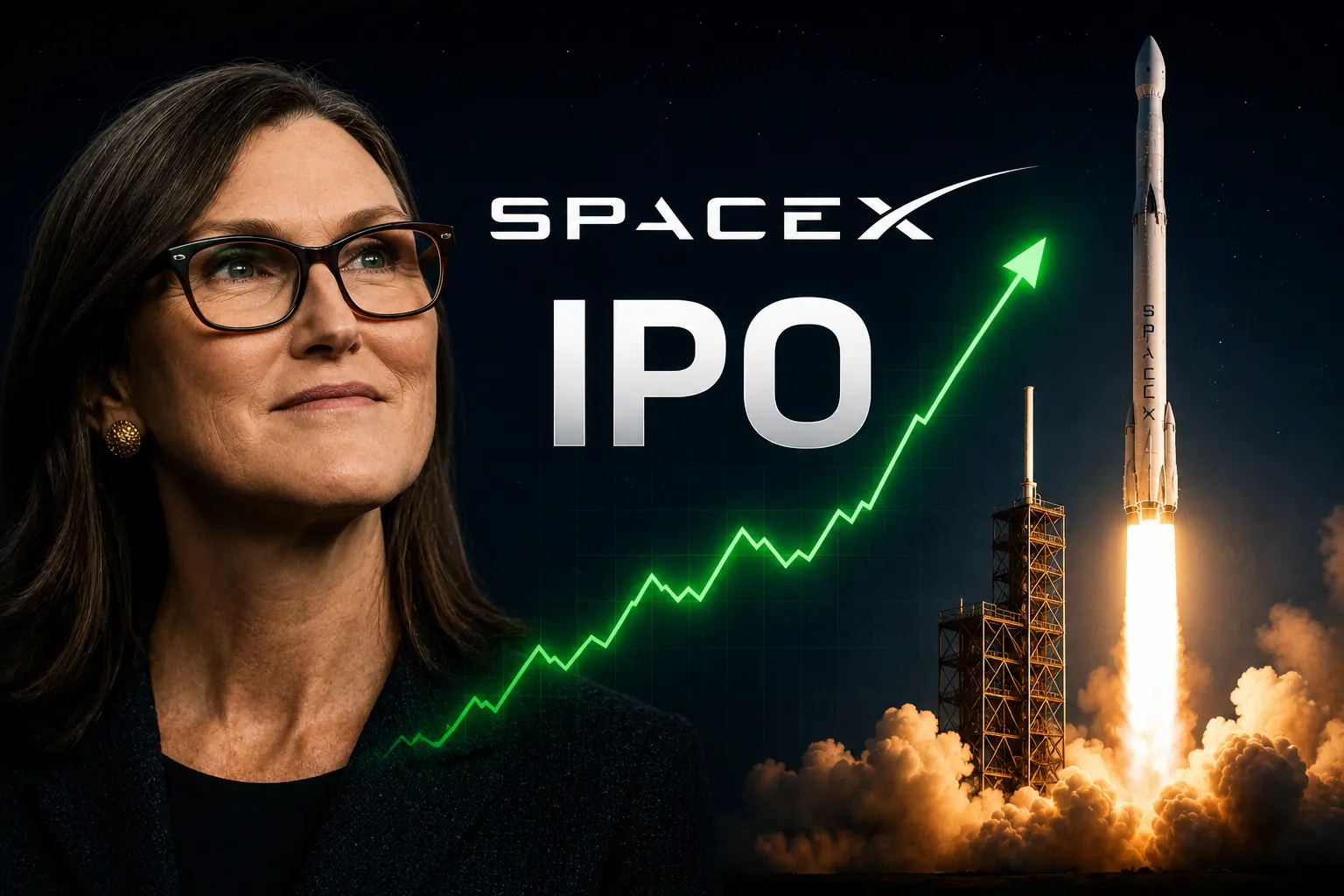 Cathie Wood's Bold Bet on SpaceX IPO